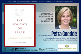 AGS Presents Petra Goedde: Nov. 13 at 6pm in Sanford 04